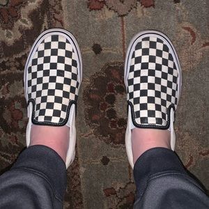 Used checkered Vans